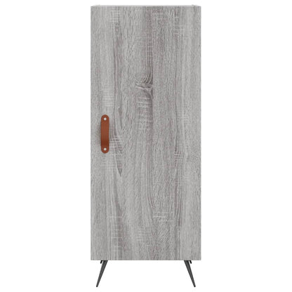 Hoge Kast 34,5X34X180 Cm Bewerkt Hout Grijs Sonoma Eikenkleurig