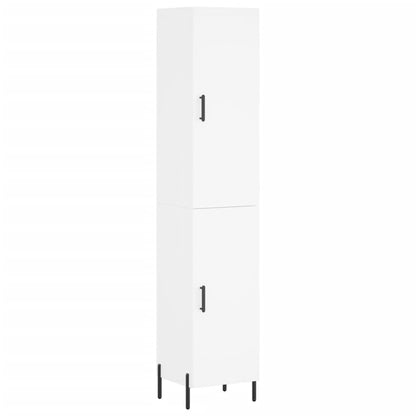 Hoge Kast 34,5X34X180 Cm Bewerkt Hout Wit