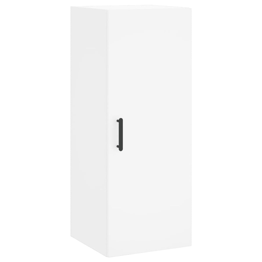 Hoge Kast 34,5X34X180 Cm Bewerkt Hout Wit