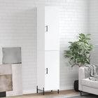 Hoge kast 34,5x34x180 cm wit bewerkt hout