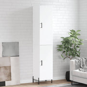 Hoge kast 34,5x34x180 cm wit bewerkt hout