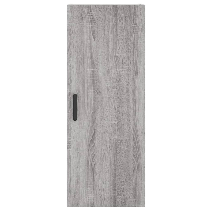 Hoge Kast 34,5X34X180 Cm Bewerkt Hout Grijs Sonoma Eikenkleurig