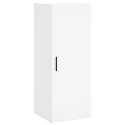 Hoge Kast 34,5X34X180 Cm Bewerkt Hout Wit