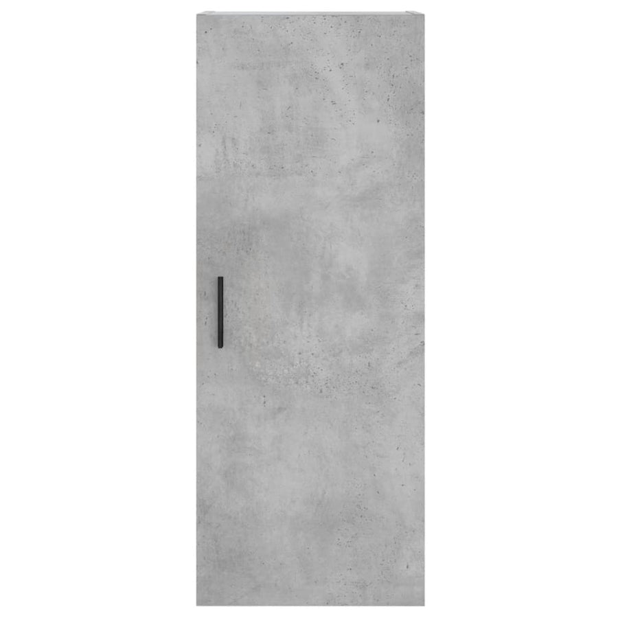 Hoge Kast 34,5X34X180 Cm Bewerkt Hout Betongrijs