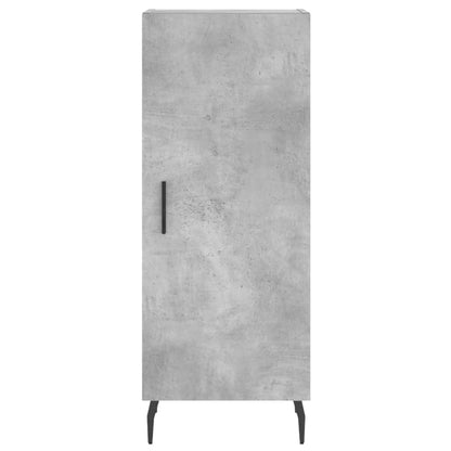 Hoge Kast 34,5X34X180 Cm Bewerkt Hout Betongrijs