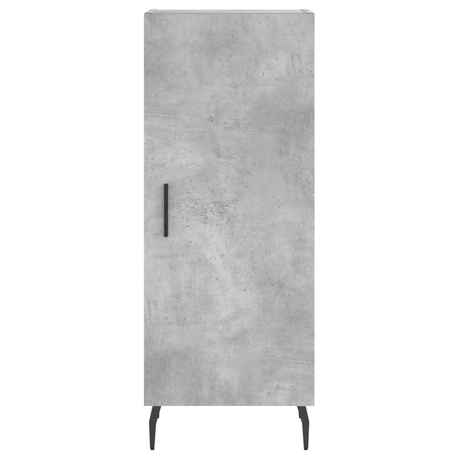 Hoge Kast 34,5X34X180 Cm Bewerkt Hout Betongrijs