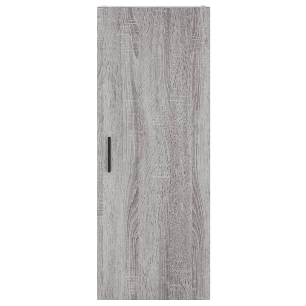 Hoge Kast 34,5X34X180 Cm Bewerkt Hout Grijs Sonoma Eikenkleurig