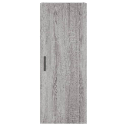 Hoge Kast 34,5X34X180 Cm Bewerkt Hout Grijs Sonoma Eikenkleurig