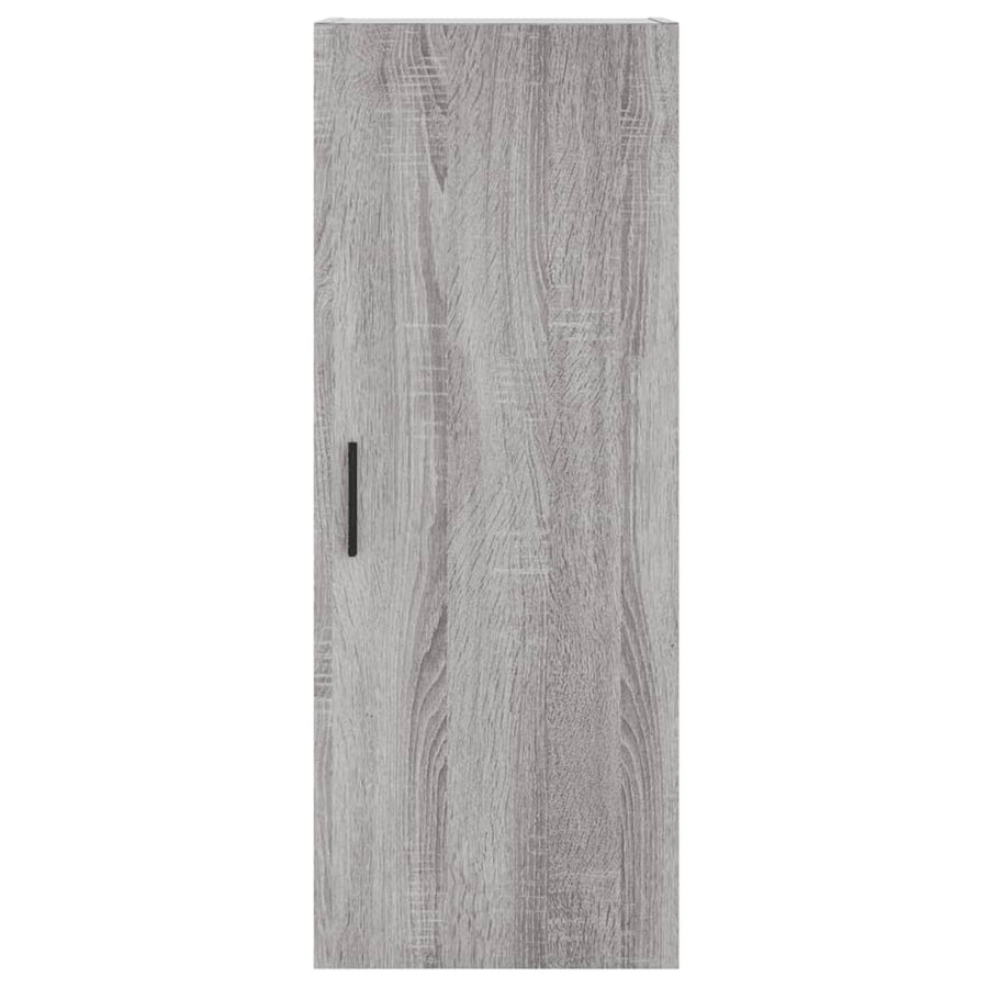 Hoge Kast 34,5X34X180 Cm Bewerkt Hout Grijs Sonoma Eikenkleurig