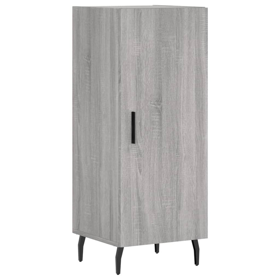 Hoge Kast 34,5X34X180 Cm Bewerkt Hout Grijs Sonoma Eikenkleurig