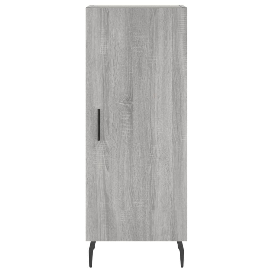 Hoge Kast 34,5X34X180 Cm Bewerkt Hout Grijs Sonoma Eikenkleurig