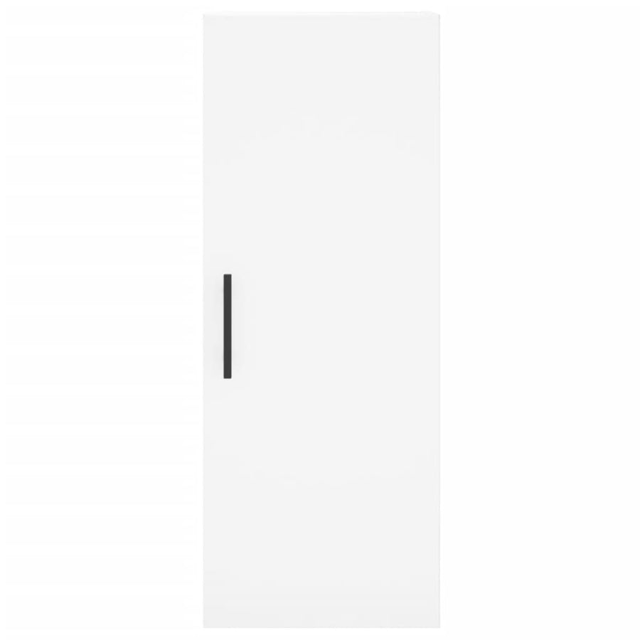 Hoge Kast 34,5X34X180 Cm Bewerkt Hout Wit
