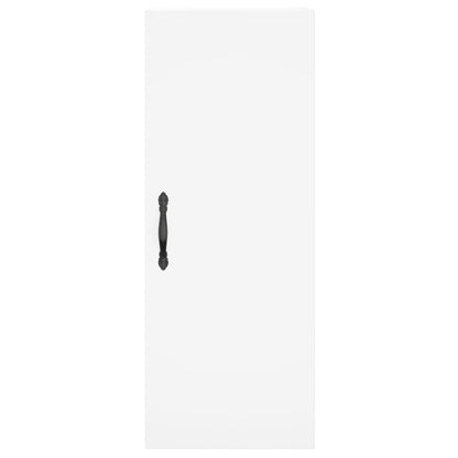 Hoge kast 34,5x34x180 cm bewerkt hout wit