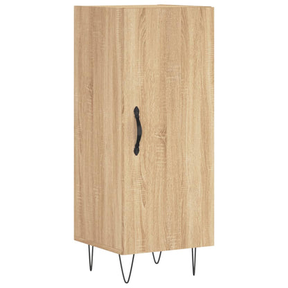 Hoge kast 34,5x34x180 cm bewerkt hout sonoma eikenkleurig