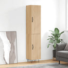 Hoge kast 34,5x34x180 cm bewerkt hout sonoma eiken