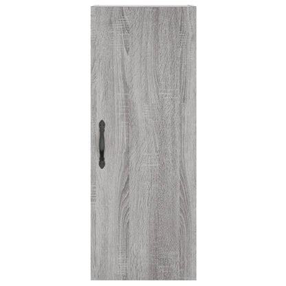 Hoge Kast 34,5X34X180 Cm Bewerkt Hout Grijs Sonoma Eikenkleurig