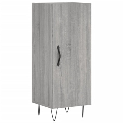 Hoge Kast 34,5X34X180 Cm Bewerkt Hout Grijs Sonoma Eikenkleurig