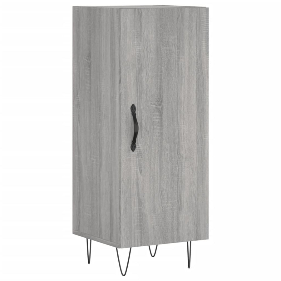 Hoge Kast 34,5X34X180 Cm Bewerkt Hout Grijs Sonoma Eikenkleurig