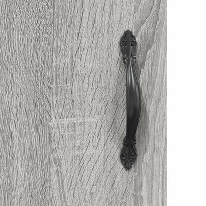 Hoge Kast 34,5X34X180 Cm Bewerkt Hout Grijs Sonoma Eikenkleurig