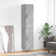 Tall cabinet 34.5x34x180 cm engineered wood grey Sonoma oak colour