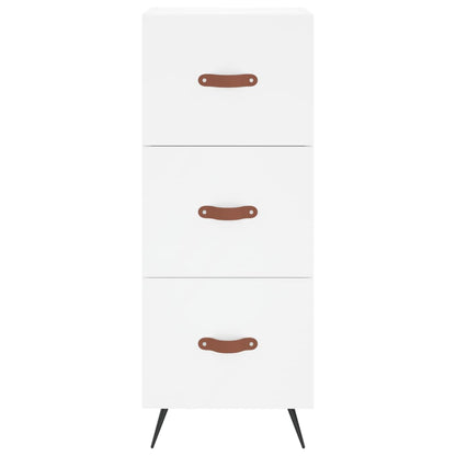 Hoge Kast 34,5X34X180 Cm Bewerkt Hout Wit
