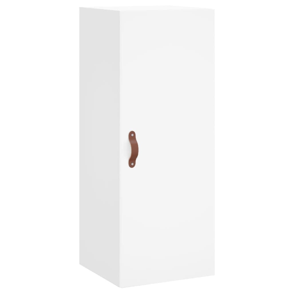 Hoge Kast 34,5X34X180 Cm Bewerkt Hout Wit