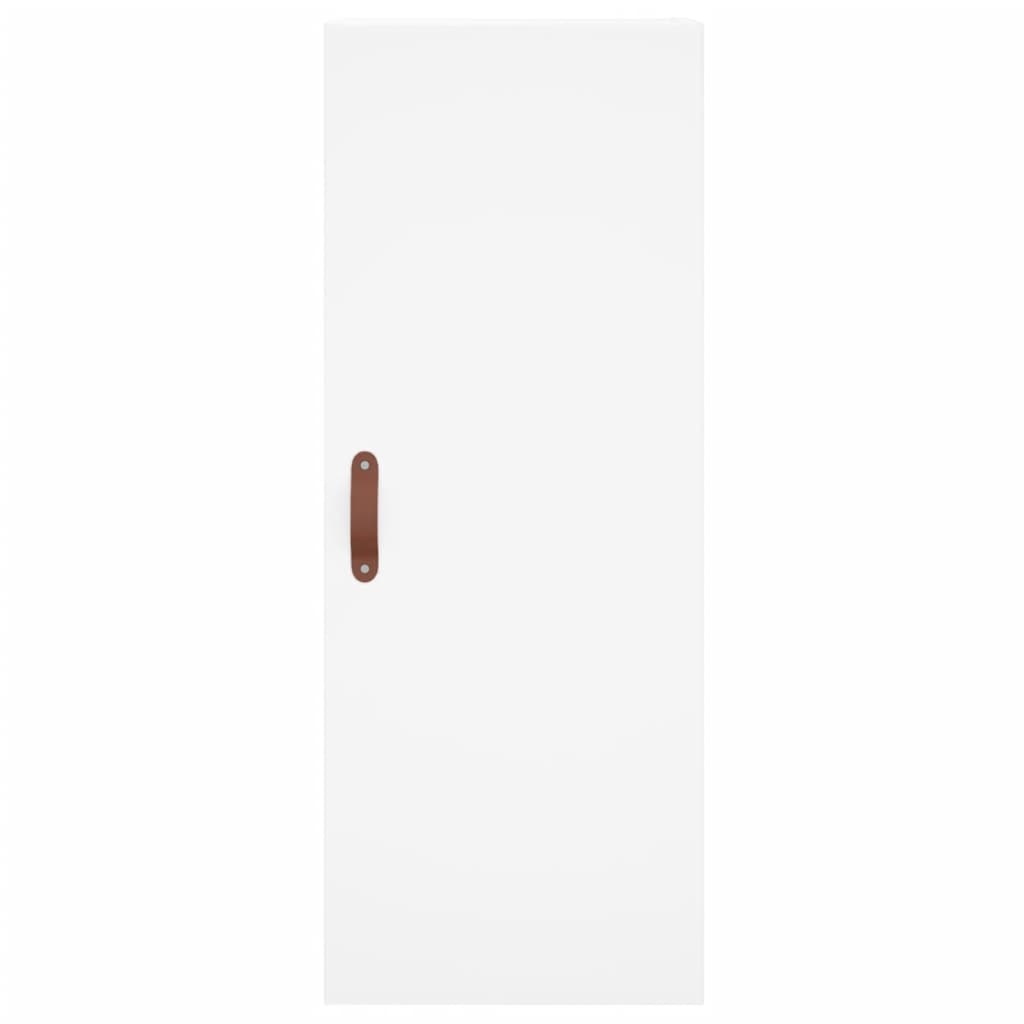 Hoge Kast 34,5X34X180 Cm Bewerkt Hout Wit