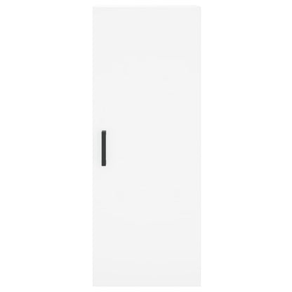 Hoge Kast 34,5X34X180 Cm Bewerkt Hout Wit