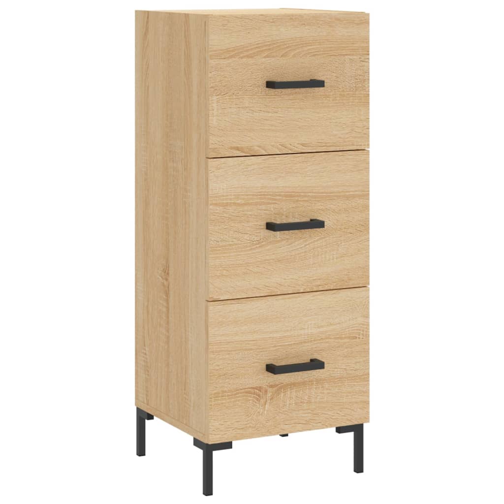Hoge Kast 34,5X34X180 Cm Bewerkt Hout Sonoma Eikenkleurig