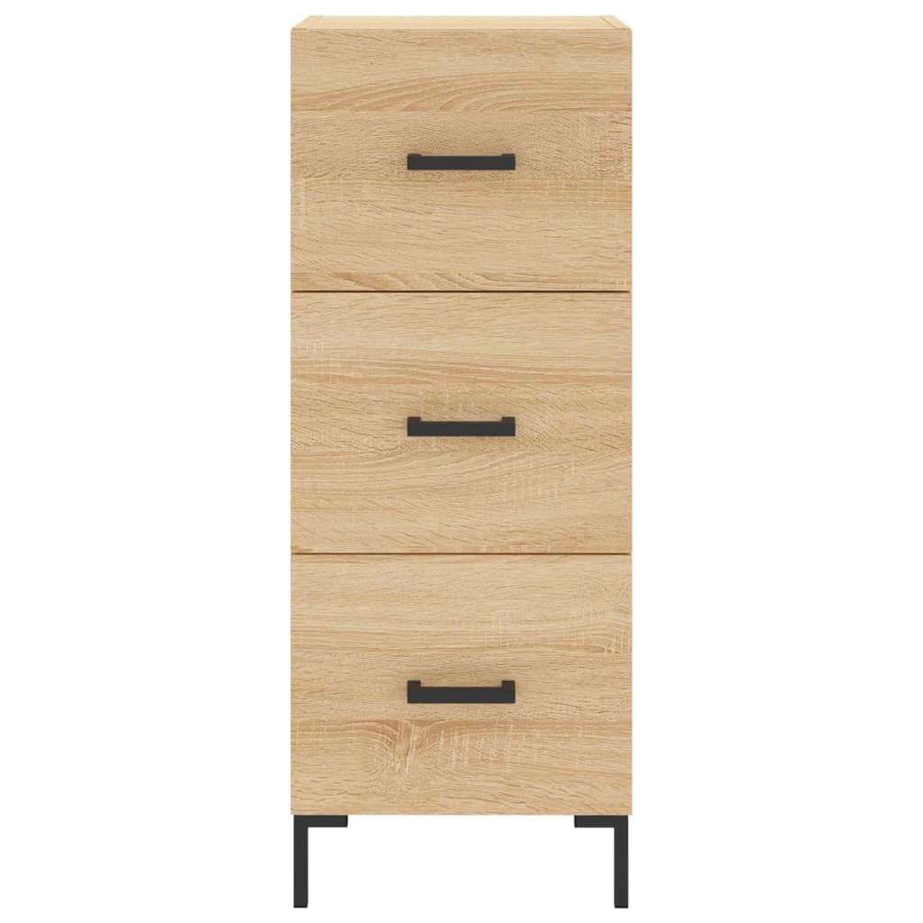 Hoge Kast 34,5X34X180 Cm Bewerkt Hout Sonoma Eikenkleurig