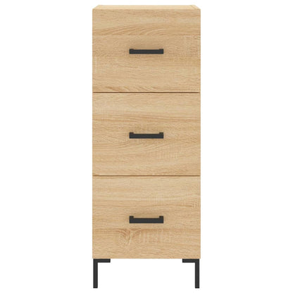 Hoge Kast 34,5X34X180 Cm Bewerkt Hout Sonoma Eikenkleurig