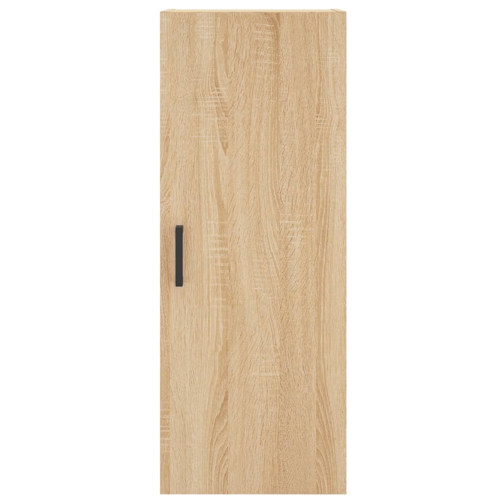 Hoge Kast 34,5X34X180 Cm Bewerkt Hout Sonoma Eikenkleurig