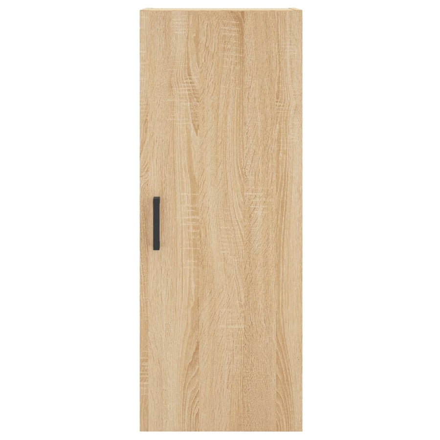 Hoge Kast 34,5X34X180 Cm Bewerkt Hout Sonoma Eikenkleurig