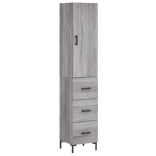 Hoge Kast 34,5X34X180 Cm Bewerkt Hout Grijs Sonoma Eikenkleurig