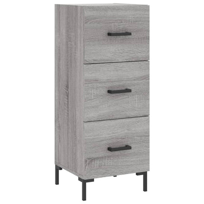 Hoge Kast 34,5X34X180 Cm Bewerkt Hout Grijs Sonoma Eikenkleurig