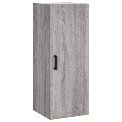 Hoge Kast 34,5X34X180 Cm Bewerkt Hout Grijs Sonoma Eikenkleurig