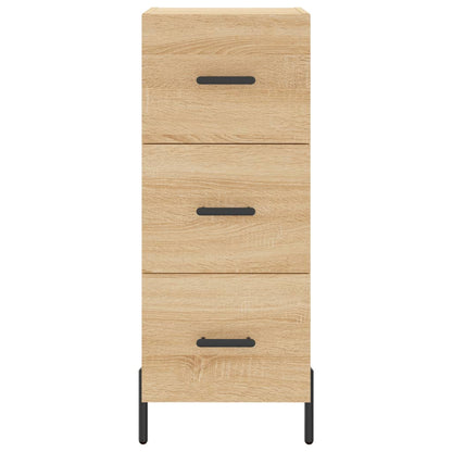 Hoge Kast 34,5X34X180 Cm Bewerkt Hout Kleurig Sonoma eiken