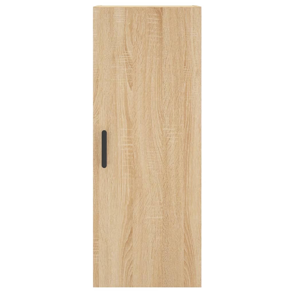 Hoge Kast 34,5X34X180 Cm Bewerkt Hout Kleurig Sonoma eiken