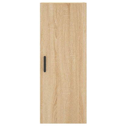 Hoge Kast 34,5X34X180 Cm Bewerkt Hout Kleurig Sonoma eiken