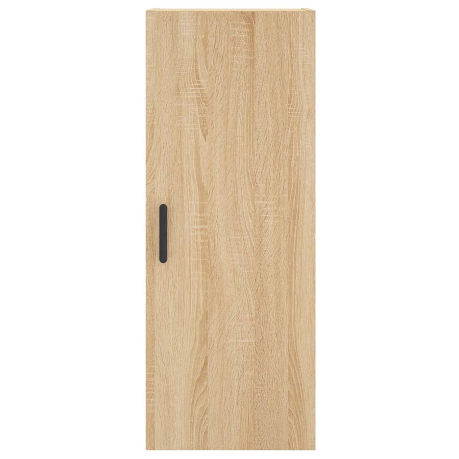 Hoge Kast 34,5X34X180 Cm Bewerkt Hout Kleurig Sonoma eiken