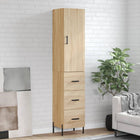 Hoge kast 34,5x34x180 cm bewerkt hout sonoma eiken