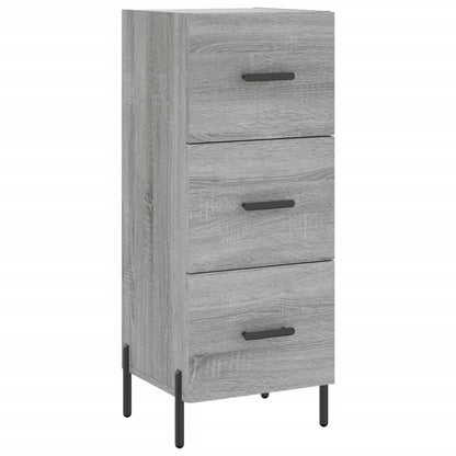 Hoge Kast 34,5X34X180 Cm Bewerkt Hout Grijs Sonoma Eikenkleurig