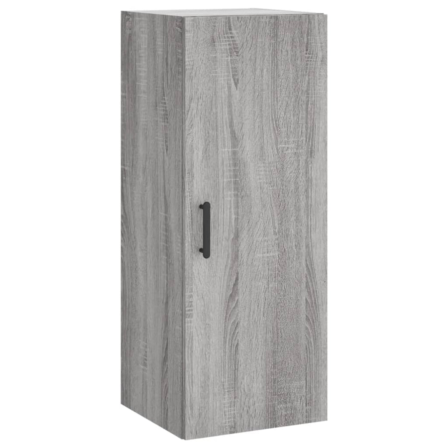 Hoge Kast 34,5X34X180 Cm Bewerkt Hout Grijs Sonoma Eikenkleurig