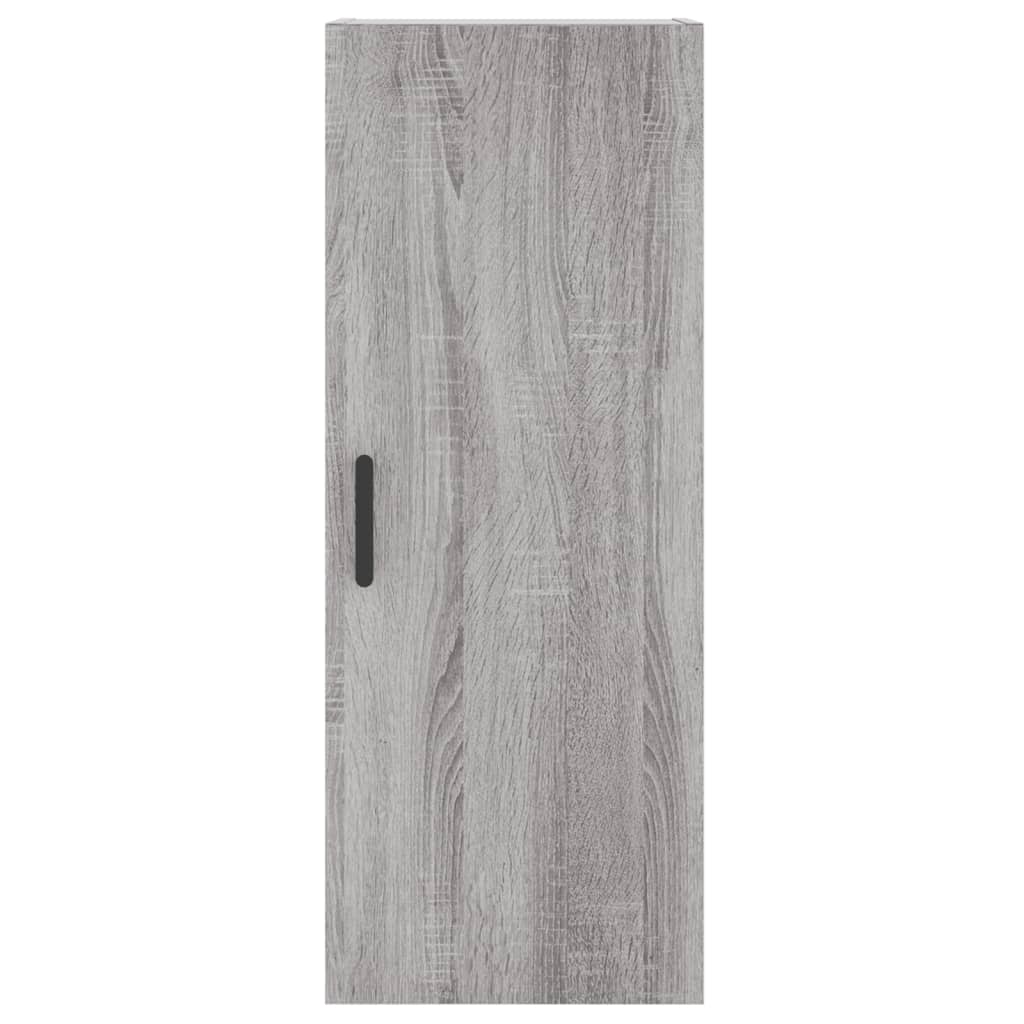 Hoge Kast 34,5X34X180 Cm Bewerkt Hout Grijs Sonoma Eikenkleurig
