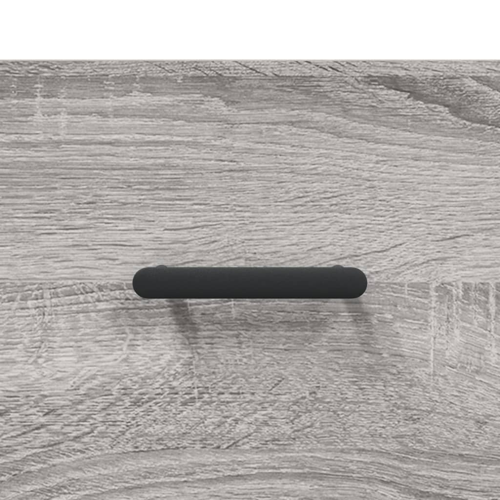 Hoge Kast 34,5X34X180 Cm Bewerkt Hout Grijs Sonoma Eikenkleurig
