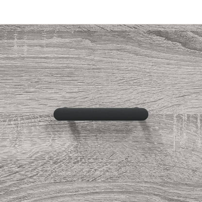 Hoge Kast 34,5X34X180 Cm Bewerkt Hout Grijs Sonoma Eikenkleurig