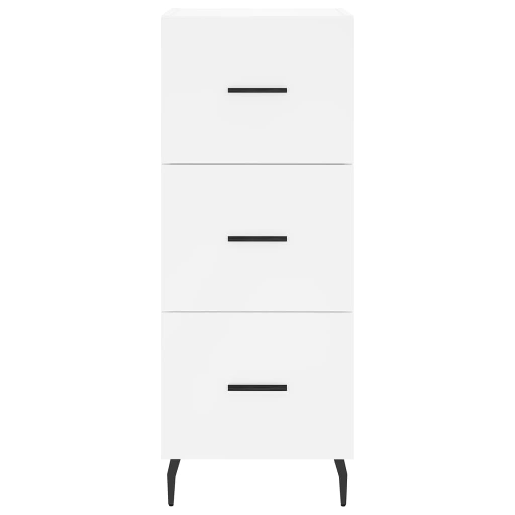 Hoge Kast 34,5X34X180 Cm Bewerkt Hout Wit