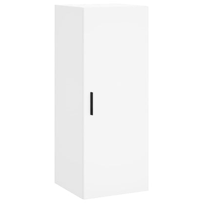 Hoge Kast 34,5X34X180 Cm Bewerkt Hout Wit
