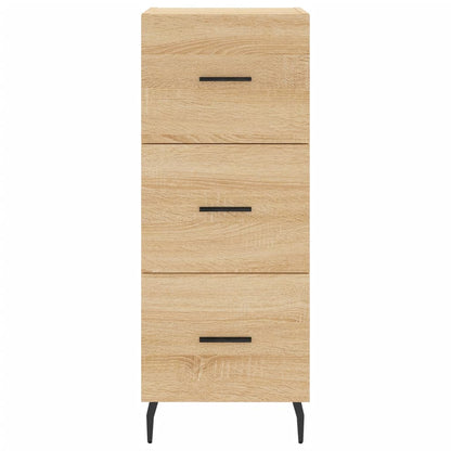 Hoge kast 34,5x34x180 cm bewerkt hout sonoma eikenkleurig