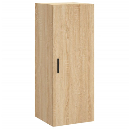 Hoge kast 34,5x34x180 cm bewerkt hout sonoma eikenkleurig